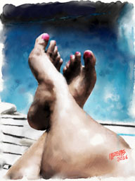 gallery/DillanWeems_Watercolor_LeeWifeFeetPool_web